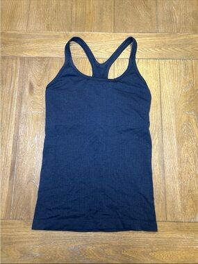 lululemon athletica navy blue Ribbed Racerback Performance Tank